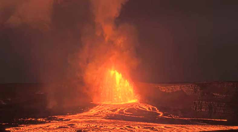 El volcán